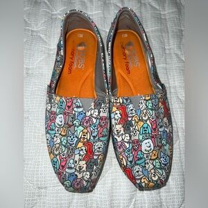 Skechers Bobs Multicolor Dog Print Slip-Ons